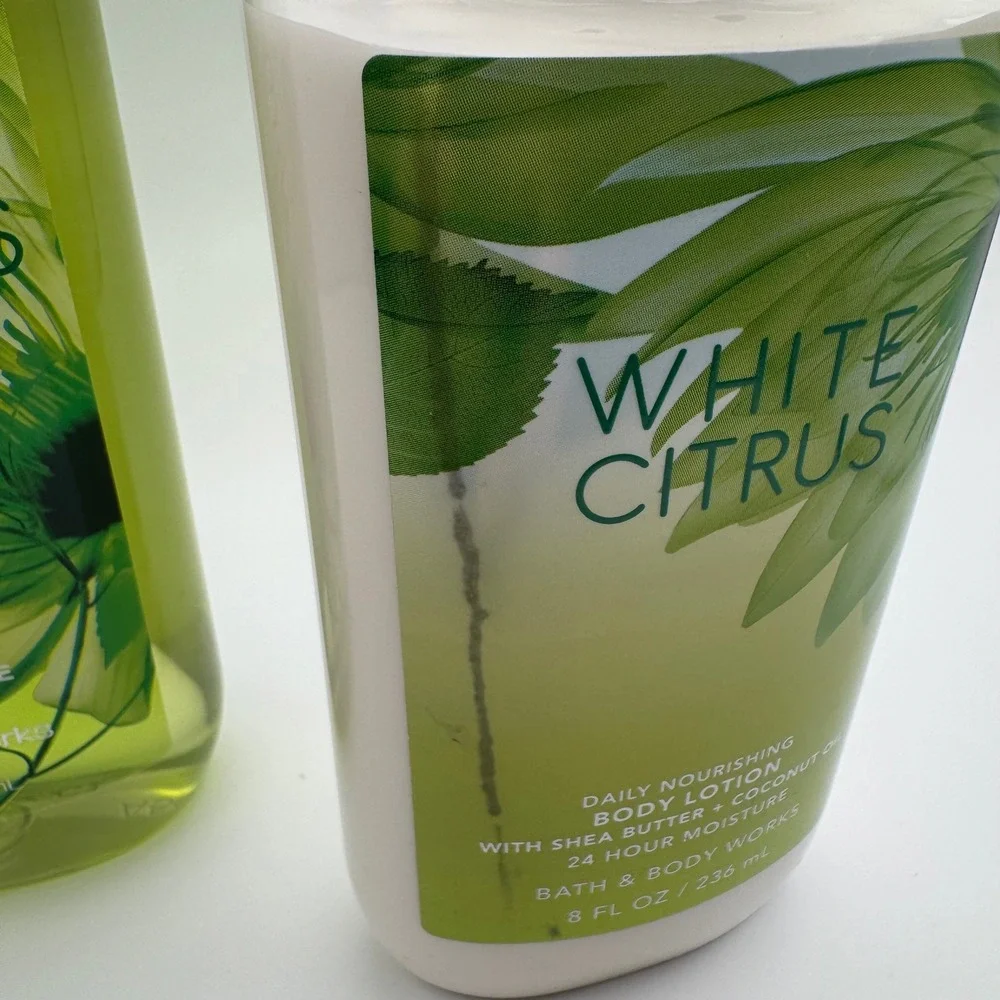 Bath & Body Works White Citrus Shower Gel & Body Lotion Set 18oz